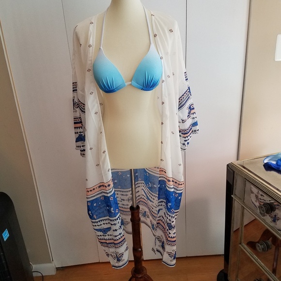 NWT Boho Swim Caftan - Picture 2 of 8